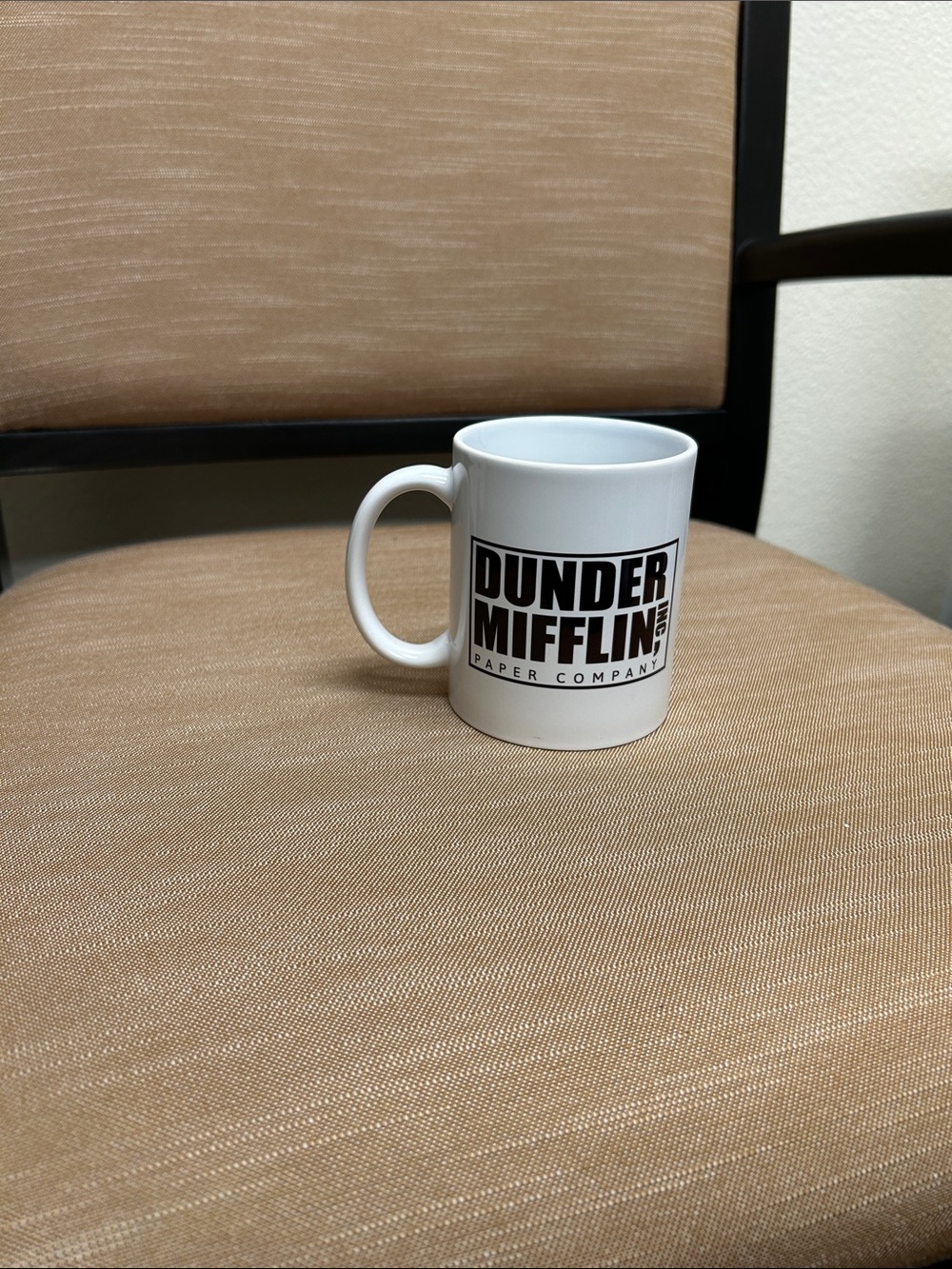 Dunder Mifflin White Ceramic Logo Coffee Mug